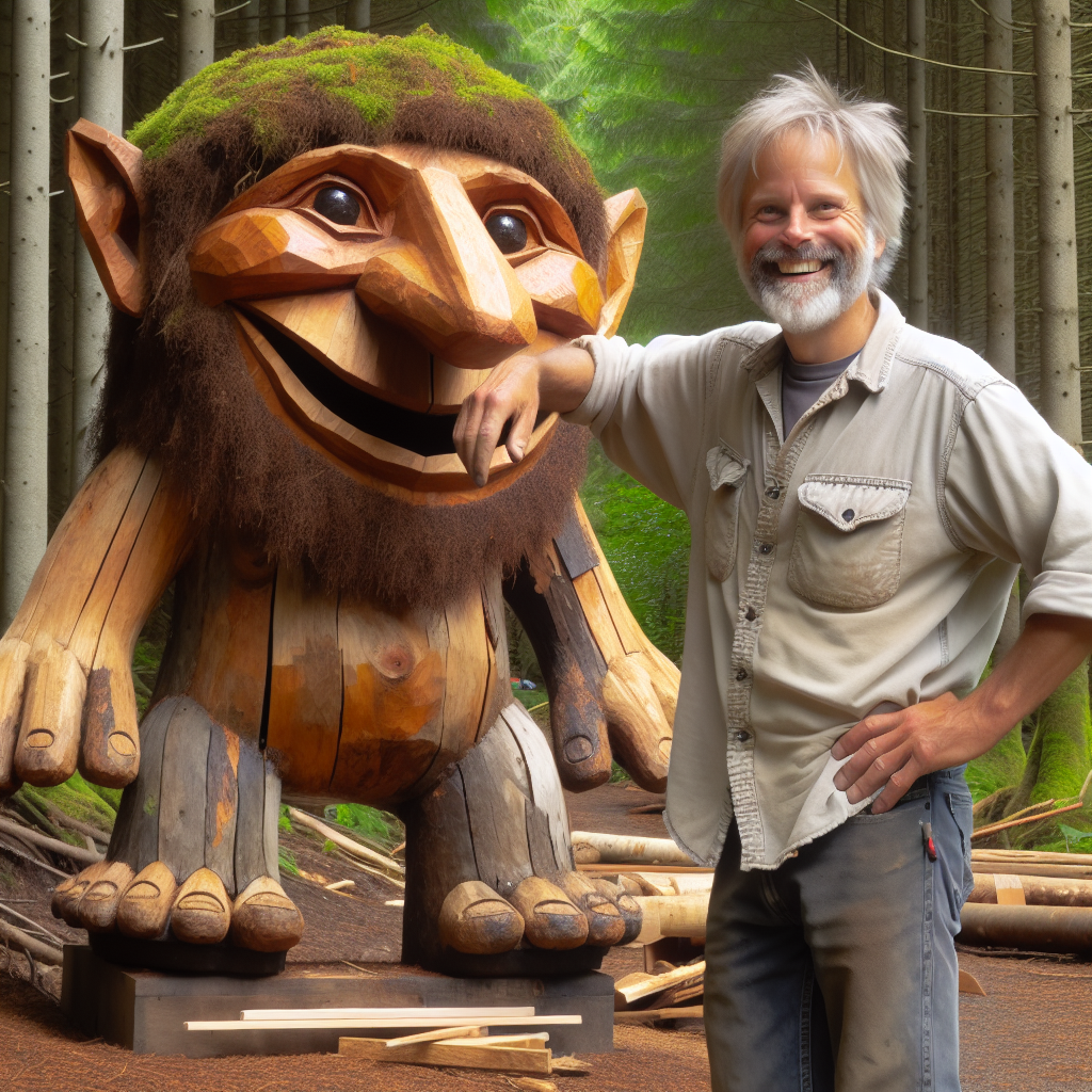 The beginning of a mythical journey: Thomas Dambo's latest art project brings trolls to life in Washington's forests in 2023.